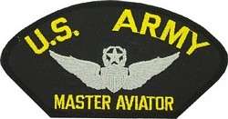 PATCH US ARMY MASTER AVIATOR PILOT AVIATION HAT JACKET NEW  