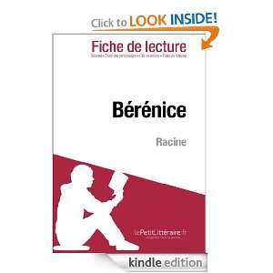 Bérénice de Racine (Fiche de lecture) (French Edition) Claire 