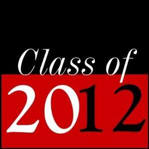  Class of 2012 Graduation Red Black Postage Stamp: Office 