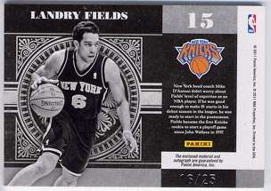 Landry Fields AUTO National Treasures COLOSSAL Prime Patch #16/25 NY 