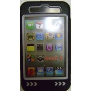  iPod 4 Touch Defender Style case (Black/White): MP3 