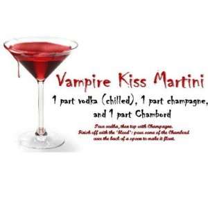  Vampire Kiss Martini Drink Recipe Fridge Magnet: Home 