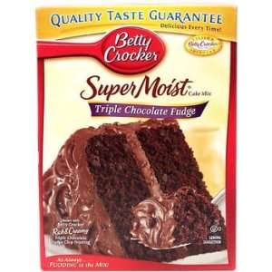Betty Crocker Super Moist Triple Chocolate Fudge Cake Mix 15.25 oz 