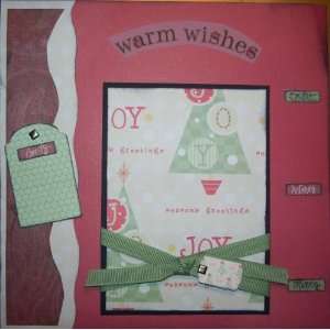  Family Pre Made Scrapbook Layout / Pages Holiday