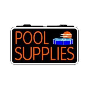  Pool Supplies Backlit Sign 13 x 24