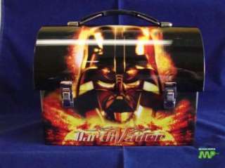 Star Wars Darth Vader Dome Tin Metal Lunchbox 2008 Fire  