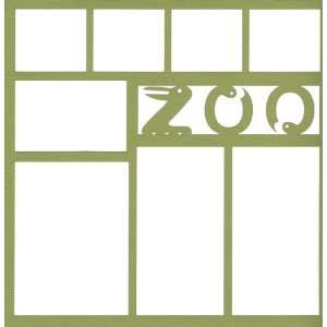  Zoo Animal Letters 12 x 12 Overlay Laser Die Cut Arts 