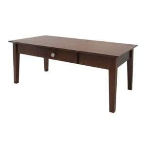  Rochester Coffee Table With One Drawer, Shaker By Winsome 