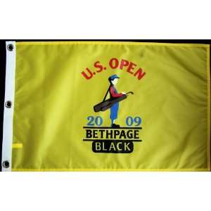  2009 Silk Screen Bethpage Black Us Open Flag: Sports 