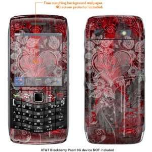  Protective Decal Skin STICKER for AT&T Blackberry Pearl 3G 