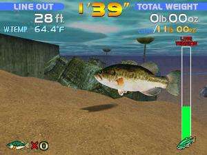 Sega Bass Fishing PC CD use one of 14 unique lures game  