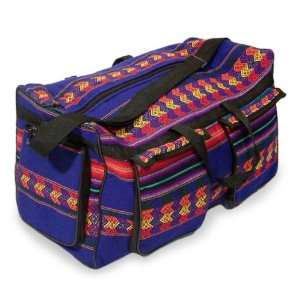  Cotton travel bag, A Passion for Geometry (blue 