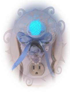 New BLUE LT SPECIAL Blue Bulb & Blue Rose HAT NIGHT LIGHT  