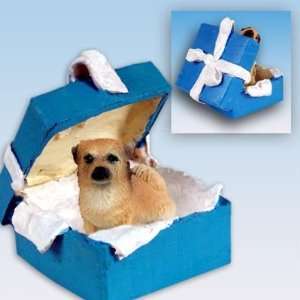  Tibetan Spaniel Blue Gift Box Dog Ornament: Home & Kitchen
