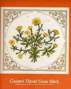 Bouquets of Beauty English Garden Cross Stitch Pattern  