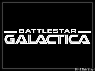 Battlestar Galactica Logo Decal Vinyl Sticker (2x)  