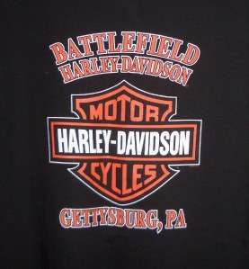 Battlefield Harley Davidson Gettysburg PA Live Free Ride Free Black 