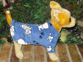 DOG NIGHT shirt P.J.S custom fit xxxsm  lg fleece  
