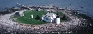 Blue Hill Bay Lighthouse, Maine   Hand made bookmark  