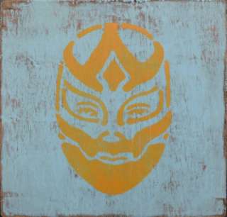Mexican Luchador Graffiti Street Art Original Painting  