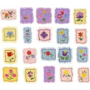  Brother PES Embroidery Machine Card FLOWERY PATCHES 