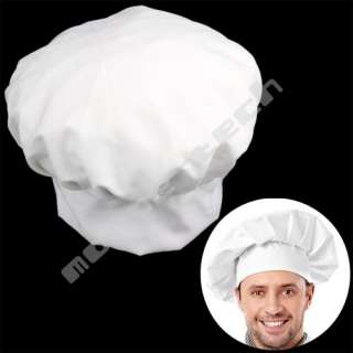 white chef hat for bbq baker kitchen cooking fancy dress party