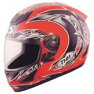  THH TS 41 Matte Helmet   Medium/Red/Black: Automotive