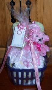 Baby Shower Gift Basket, Bear, Sesame Street, Winnie the Pooh, Looney 