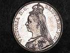 GREAT BRITAIN 1889 1 Crown Victoria Silver XF AU # X719