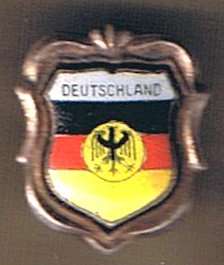 THE NATIONAL FLAG OF GERMANY SHIELD BADGE  