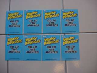 2011 Wacky Packages ANS 8 GO TO THE MOVIES INSERT SET 8  