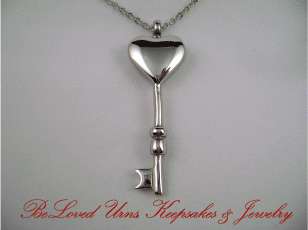 The Key To My Heart Cremation Jewelry Urn w/Necklace  