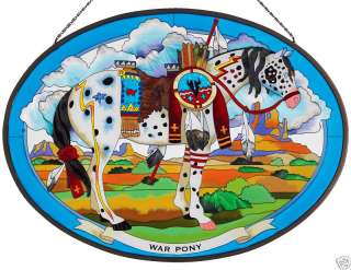 TRAIL OF THE PAINTED PONIES * WAR PONY HORSE ART PANEL  