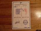 Carl Crawford SIGNED Lineup Card EX Tampa Bay Rays