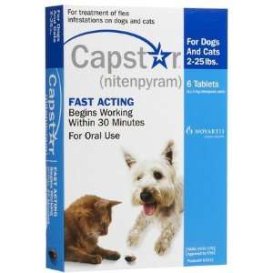 Novartis Capstar Flea Treatment   Blue   2 25 lb   6 ct (Quantity of 1 