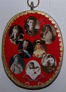 XL Family Portrait Russia Czar Nicholas Romanov Pendant  