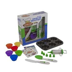  16 Piece Cupcake Kit Designed Especially for Kids: Kitchen 