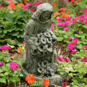   St. Fiacre in the Garden Statue, Tea Stain: Patio, Lawn & Garden