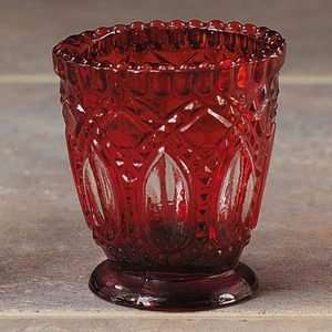  Red Victorian Glass Votive Candle Holder Wedding: Home 
