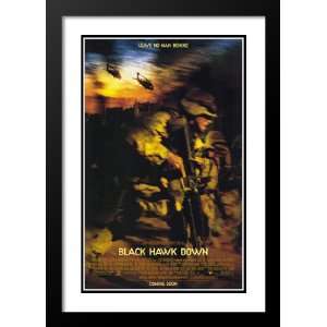 Black Hawk Down 32x45 Framed and Double Matted Movie Poster   Style B
