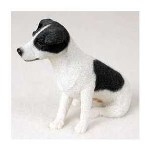  Jack Russell Terrier Dog Figurine   Black & White