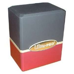  Ultra Pro Satin Deck Box (2 Colors   Black Top / Red 