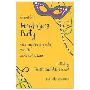  Mask Glitz Invitation Holiday Invitations Health 