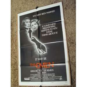 The Omen   Gregory Peck   Original Movie Poster   27 x 41