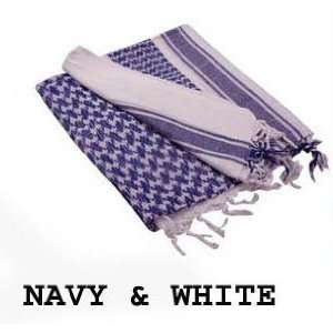 SHEMAGH TACTICAL DESERT SCARF NAVY/WHITE Beauty