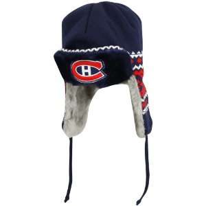  New Era Montreal Canadiens Navy Blue Red Team Trapper 