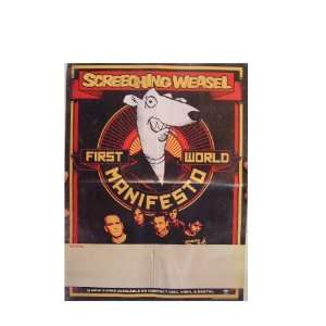   The Screeching Weasel Poster First World Manifesto 