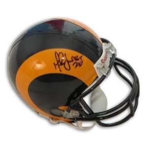  St. Louis Rams Throwback Yellow Horn Mini Helmet: Sports & Outdoors