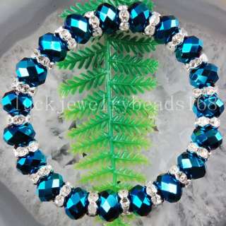 New Blue Light Crystal Bracelet 7 FG1092  