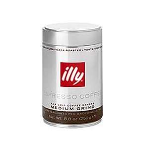 Illy Dark Roast Medium Grind Coffee 8.8 oz. Tin  Grocery 
